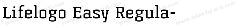 Lifelogo Easy Regula字体转换